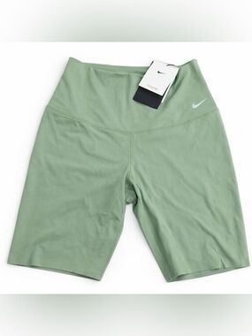 NWT Nike Biker Shorts Size Small – Sage Green, High Waist, Athletic Gym